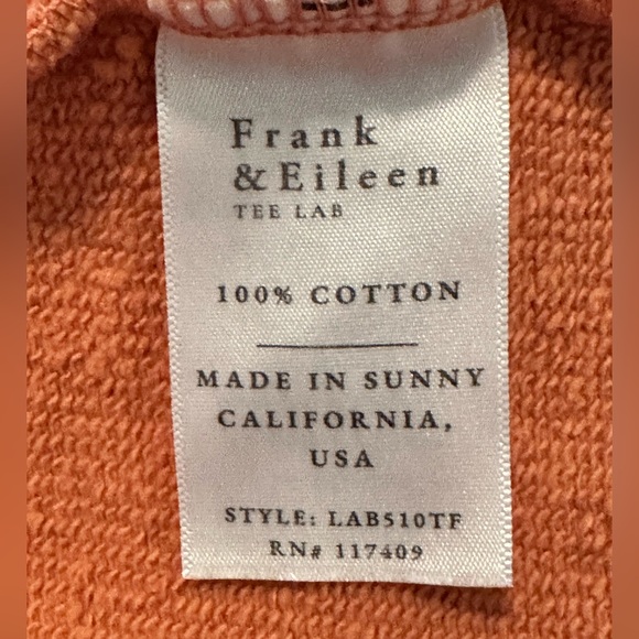 Frank & Eileen NWD Patrick Triple Fleece Burnt Orange Women’s Size S - Picture 4 of 5